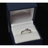 10K White Gold Amethyst & Diamonds Ring Size 8