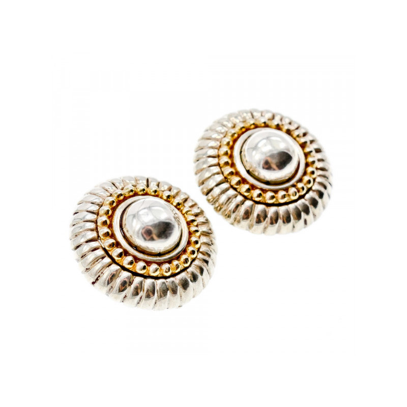 925 STERLING SILVER GOLD PLATED  EARRINGS ITALY