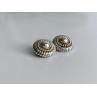 925 STERLING SILVER GOLD PLATED  EARRINGS ITALY