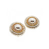 925 STERLING SILVER GOLD PLATED  EARRINGS ITALY