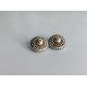 925 STERLING SILVER GOLD PLATED  EARRINGS ITALY