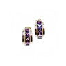 925 Sterling Silver Purple Tourmaline Stud Earrings