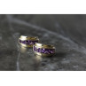 925 Sterling Silver Purple Tourmaline Stud Earrings
