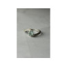 925 Sterling Silver Blue Spinel & CZ Ring Size 8.5