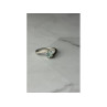 925 Sterling Silver Blue Spinel & CZ Ring Size 8.5