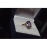 10K YELLOW GOLD PURPLE TOURMALINE RING SIZE 6.5