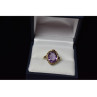 10K YELLOW GOLD PURPLE TOURMALINE RING SIZE 6.5