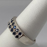 925 Sterling Silver Topaz Ring Size 7.75