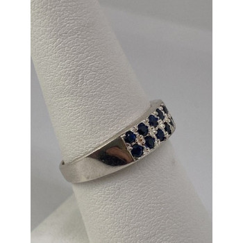 925 Sterling Silver Ring With Topaz Size 7.75