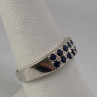 925 Sterling Silver Topaz Ring Size 7.75