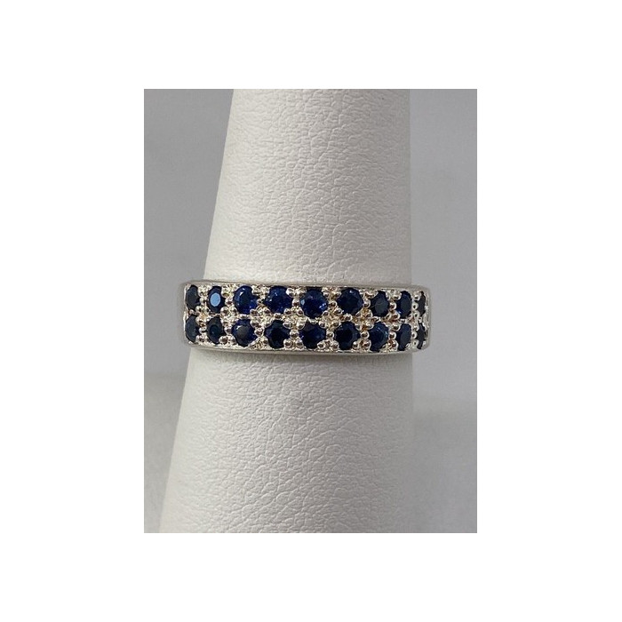 925 Sterling Silver Ring With Topaz Size 7.75