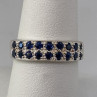 925 Sterling Silver Topaz Ring Size 7.75