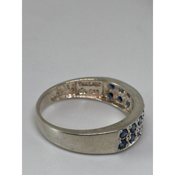 925 Sterling Silver Ring With Topaz Size 7.75