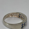 925 Sterling Silver Topaz Ring Size 7.75