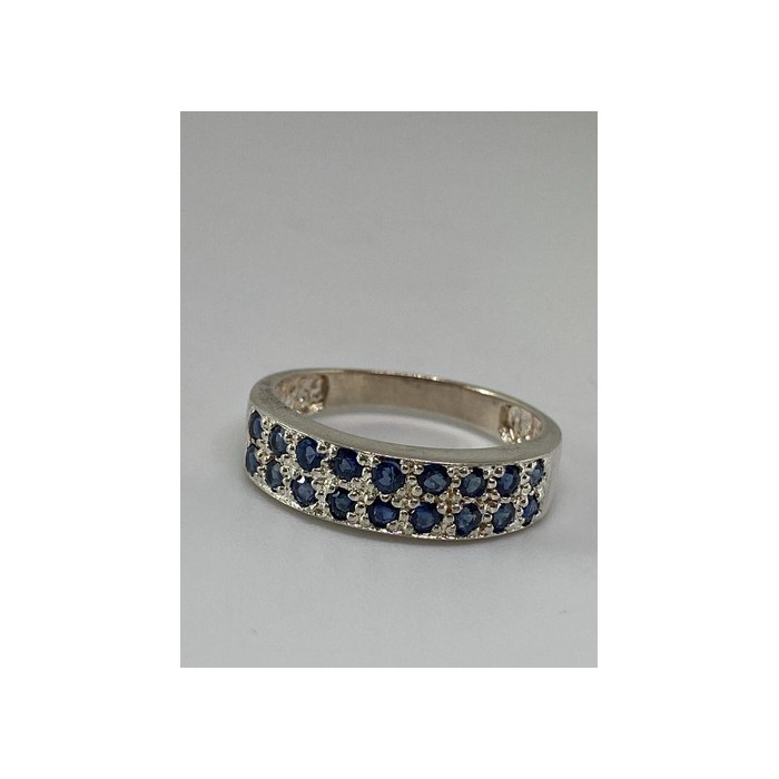 925 Sterling Silver Ring With Topaz Size 7.75