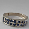 925 Sterling Silver Topaz Ring Size 7.75