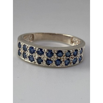 925 Sterling Silver Ring With Topaz Size 7.75