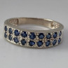 925 Sterling Silver Topaz Ring Size 7.75