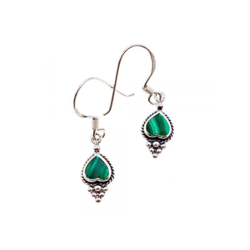 925 Sterling Silver Malachite 