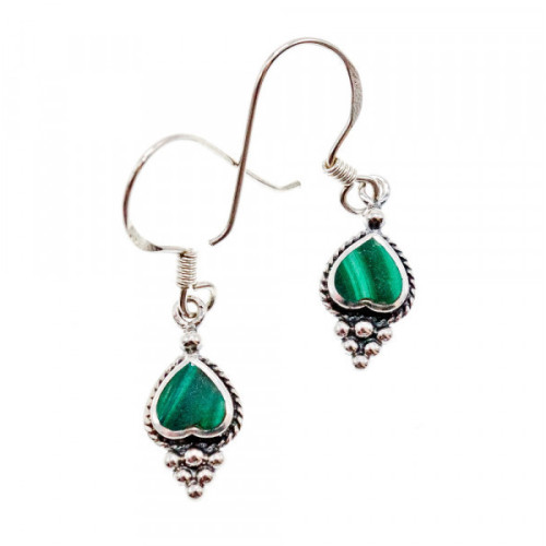 925 Sterling Silver Malachite 