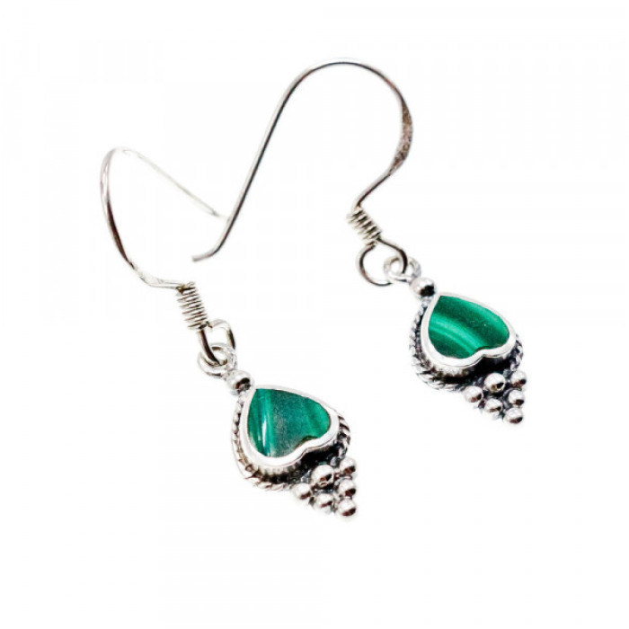 925 Sterling Silver Malachite 
