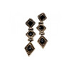 Vintage 925 Sterling Silver Onyx Earrings