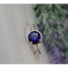 925 Sterling Silver Sapphire Classic Ring Size 8