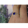 925 Sterling Silver Sapphire Classic Ring Size 8