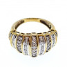 10K Yellow Gold Diamonds Ring Size 8