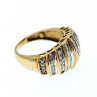 10K Yellow Gold Diamonds Ring Size 8