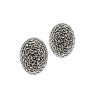 925 STERLING SILVER MARCASITES STUD EARRINGS