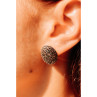 925 Sterling Silver Marcasites Stud Earrings