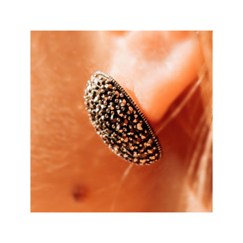 925 STERLING SILVER MARCASITES STUD EARRINGS