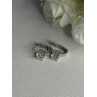 925 Sterling Silver CZ Earrings Length 0.65 Inch