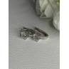 925 Sterling Silver CZ Earrings Length 0.65 Inch