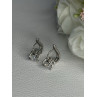 925 Sterling Silver CZ Earrings Length 0.65 Inch