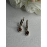 925 Sterling Silver Hessonite Earrings Length 1 Inch