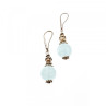 Vintage 925 Sterling Silver Agate Earrings