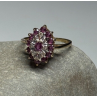 10K YELLOW GOLD RUBIES & DIAMONDS RING SIZE 6.5