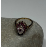 10K YELLOW GOLD RUBIES & DIAMONDS RING SIZE 6.5