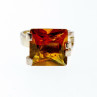 Vintage 925 Sterling Silver Heliodor Ring Size 6.75