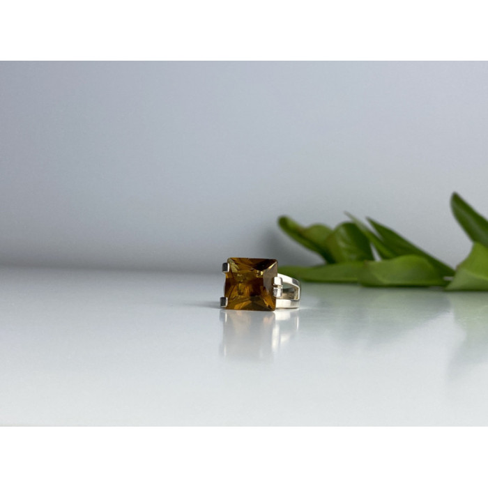 Vintage 925 Sterling Silver Heliodor Ring Size 6.75