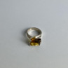Vintage 925 Sterling Silver Heliodor Ring Size 6.75