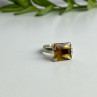 Vintage 925 Sterling Silver Heliodor Ring Size 6.75