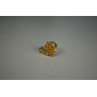 925 Sterling Silver Gold Plated Heliodor Ring Size 6.75