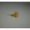 925 Sterling Silver Gold Plated Heliodor Ring Size 6.75