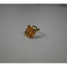 925 Sterling Silver Gold Plated Heliodor Ring Size 6.75