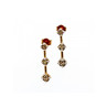 10K YELLOW GOLD DIAMONDS EARRINGS