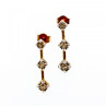 10K Yellow Gold Diamonds Earrings