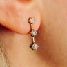 10K Yellow Gold Diamonds Earrings